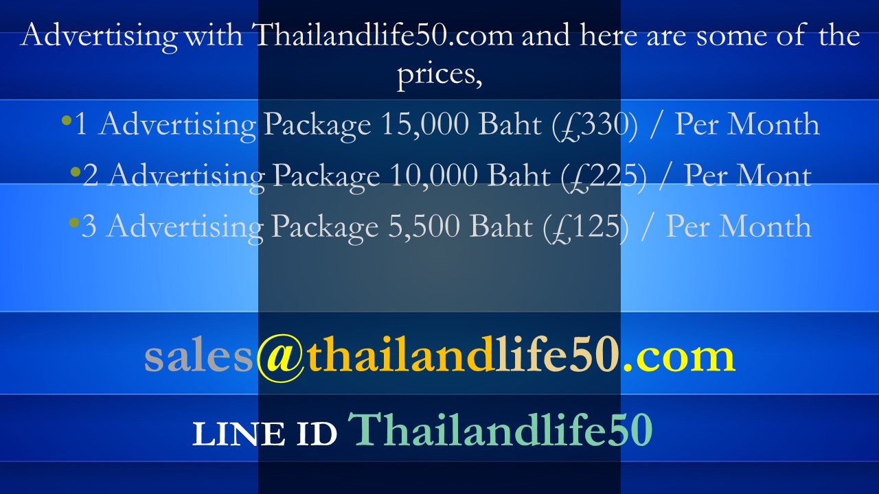 Advertising with #thailandlife50 and here are some of the prices